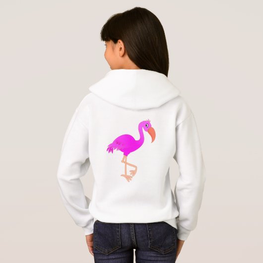 Pink Flamingo Hoodie (Schwarz voll)