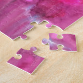 Pink Flamingo in Pink World - Schönes, rosa Land Puzzle (Seite)