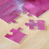 Pink Flamingo in Pink World - Schönes, rosa Land Puzzle (Seite)