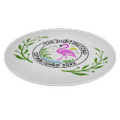 Pink Flamingo in Water Family Name Datum Estnr. 1 Schneidebrett (Ecke)