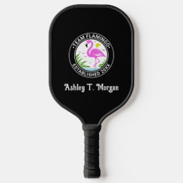 Pink Flamingo in Water Team Name Datum Estn N Pickleball Schläger