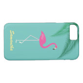 Pink Flamingo iPhone 7 Fall - Türkis Case-Mate iPhone Hülle (Rückseite (Horizontal))