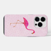 Pink Flamingo iPhone Hülle (Rückseite (Horizontal))