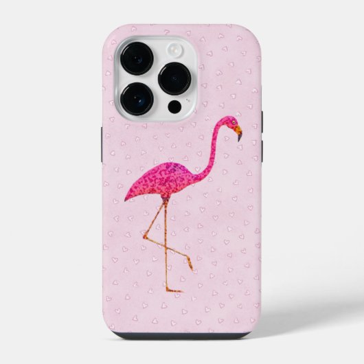 Pink Flamingo iPhone Hülle (Rückseite)