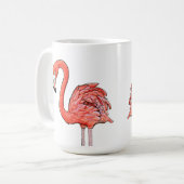 Pink Flamingo Kaffeetasse (Vorderseite Links)