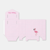 Pink Flamingo & Karos Zelt Gefallen Box Geschenkschachtel (Ungefaltet)