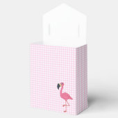 Pink Flamingo & Karos Zelt Gefallen Box Geschenkschachtel (Geöffnet)