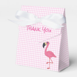 Pink Flamingo & Karos Zelt Gefallen Box Geschenkschachtel