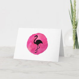 Pink Flamingo Karte