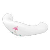 Pink Flamingo Keramik Schubladengriff (Schrägansicht)