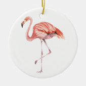 Pink Flamingo Keramikornament (Vorne)