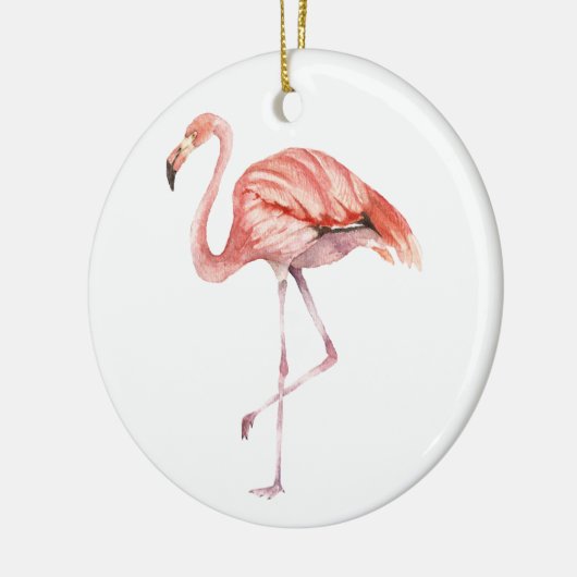 Pink Flamingo Keramikornament (Links)