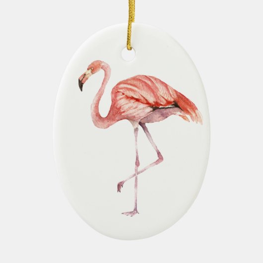 Pink Flamingo Keramikornament (Vorne)