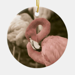 Pink Flamingo Keramikornament