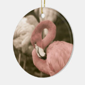Pink Flamingo Keramikornament (Links)