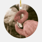 Pink Flamingo Keramikornament (Hinten)