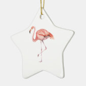 Pink Flamingo Keramikornament (Links)