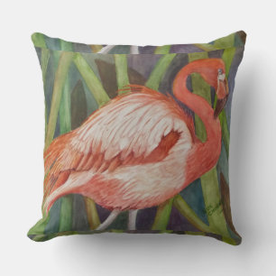 PINK FLAMINGO KISSEN
