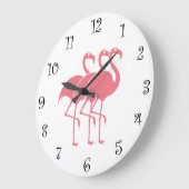 Pink Flamingo Kitchen Uhren (Winkel)