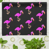 Pink Flamingo Küchentuch - Farbe wählen (Gefaltet)