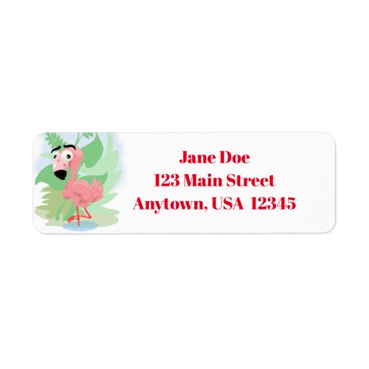 Pink Flamingo Label (Vorne)