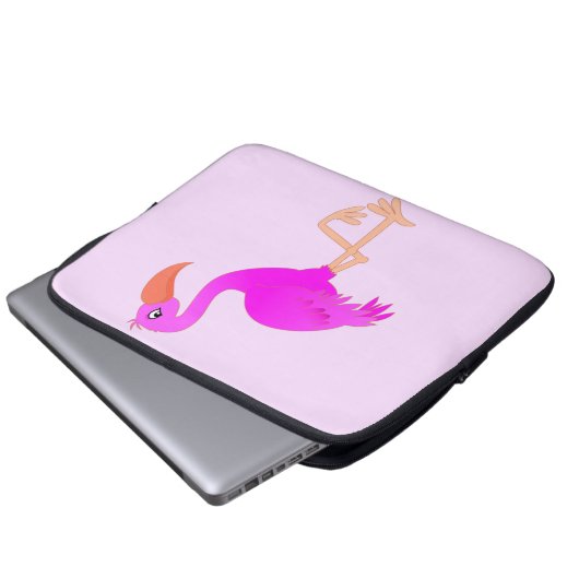 Pink Flamingo Laptop Sleeve (Vorne Knopf)