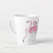 Pink Flamingo Latte Tasse (Linke Ecke)
