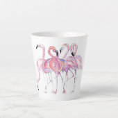 Pink Flamingo Latte Tasse (Vorderseite)