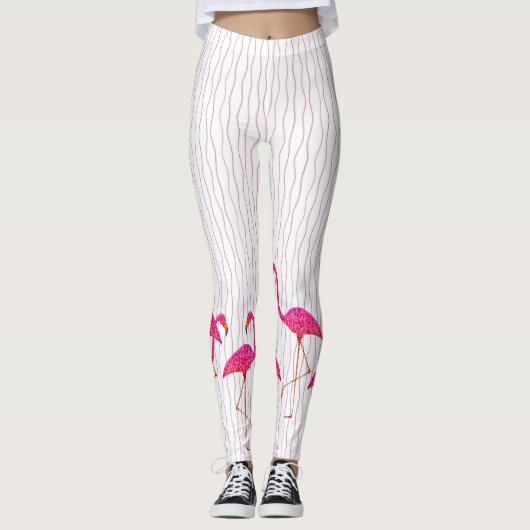 Pink Flamingo Leggings (Vorderseite)