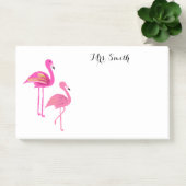 Pink Flamingo Lehrer notiert Postit Notes Post-it Klebezettel (Büro)