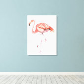 Pink Flamingo Leinwanddruck (Insitu (Holzboden))