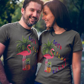 Pink Flamingo Let's Flamingle Friendly Unisex T-Shirt