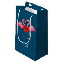 Pink Flamingo Liebe Design - Geschenktasche - Klei