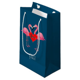 Pink Flamingo Liebe Design - Geschenktasche - Klei Kleine Geschenktüte