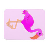 Pink Flamingo Magnet (Horizontal)