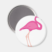 Pink Flamingo Magnet (Vorderseite/Rückseite)