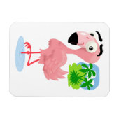 Pink Flamingo Magnet (Horizontal)