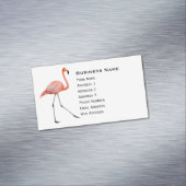 Pink Flamingo Magnetische Visitenkarte (Beispiel)