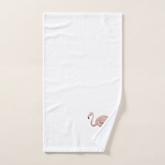 Pink Flamingo Malerei Badehandtuch Set (Handtuch)