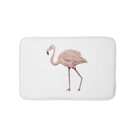 Pink Flamingo Malerei Badematte (Vorderseite)