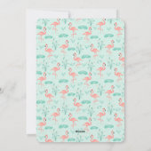 Pink Flamingo Mele Kalikimaka Foto Weihnachten (Rückseite)