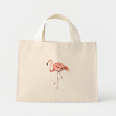 Pink Flamingo Mini Stoffbeutel (Vorne)