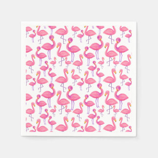Pink Flamingo Moderne Babydusche Serviette