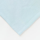 Pink Flamingo Momma & Baby mit Palmen Bäumen Fleecedecke (Ecke)