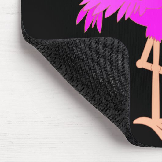 Pink Flamingo Mouse Pad - Benutzerdefinierte Farbe Mousepad (Ecke)