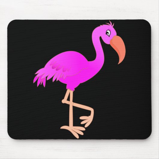 Pink Flamingo Mouse Pad - Benutzerdefinierte Farbe Mousepad (Vorne)