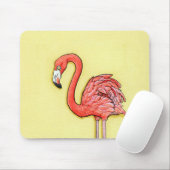 Pink Flamingo Mousepad (Mit Mouse)