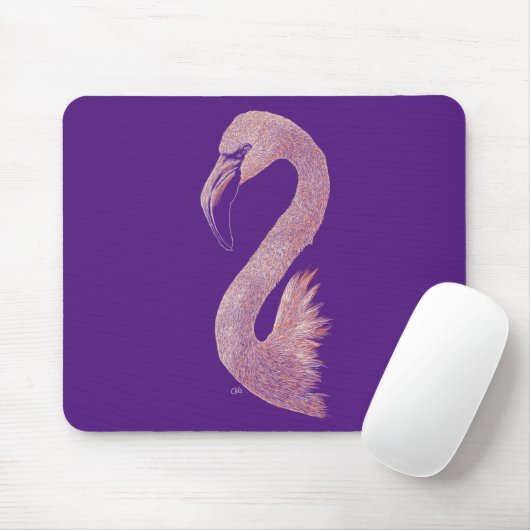 Pink Flamingo Mousepad (Mit Mouse)