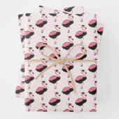 Pink Flamingo Muster Animal Abschluss Geschenkpapier Set (Beispiel)