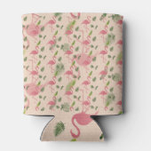 Pink Flamingo Muster Dosenkühler (Rückseite)